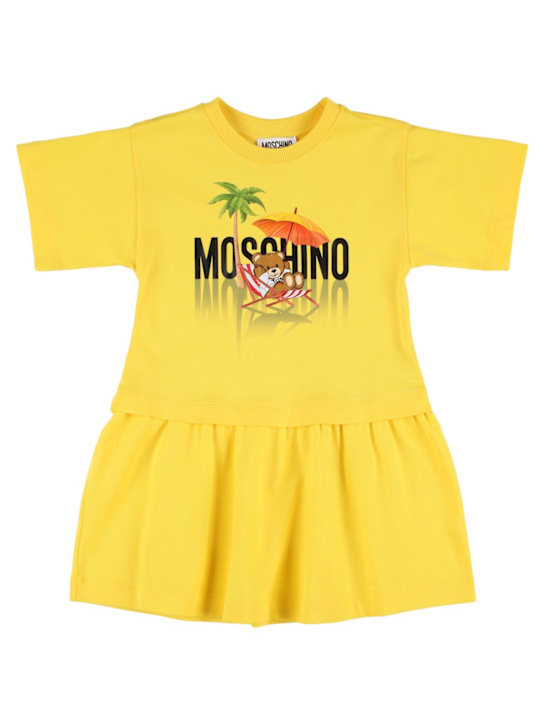 Moschino: コットンスウェットワンピース - kids-girls_0 | Luisa Via Roma