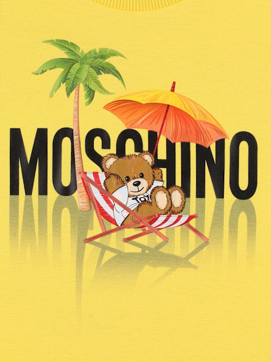 Moschino: コットンスウェットワンピース - kids-girls_1 | Luisa Via Roma