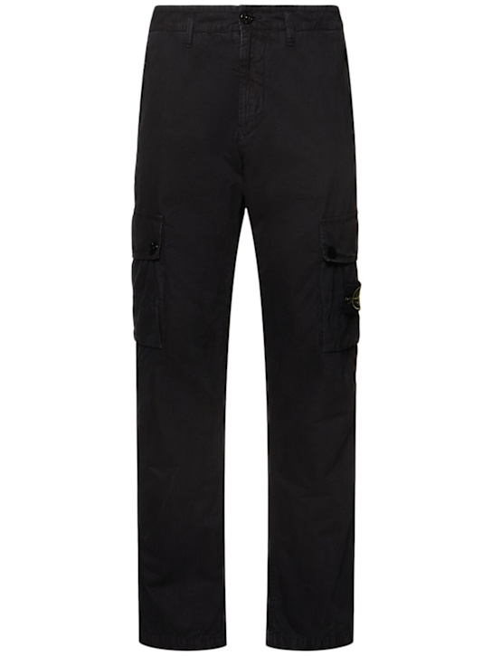 Stone Island: Slim cargo pants - Nero - men_0 | Luisa Via Roma