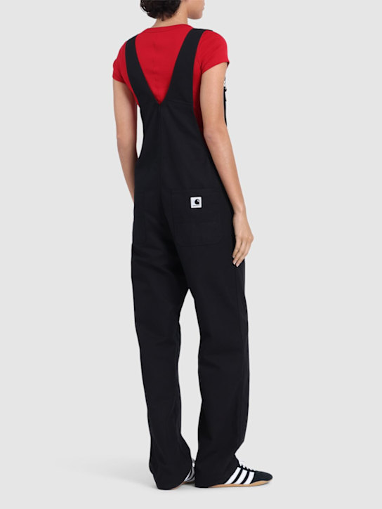 Carhartt WIP: BiB straight overalls - Black - women_2 | Luisa Via Roma