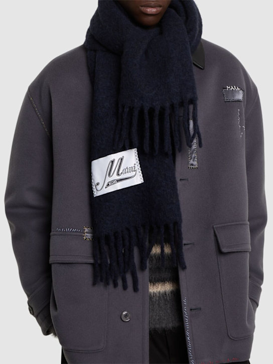 Marni: Brushed alpaca blend scarf - men_1 | Luisa Via Roma