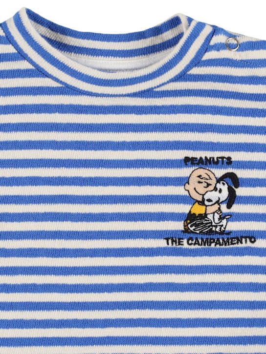 The Campamento: コットンジャージーTシャツ - ホワイト/ブルー - kids-boys_1 | Luisa Via Roma