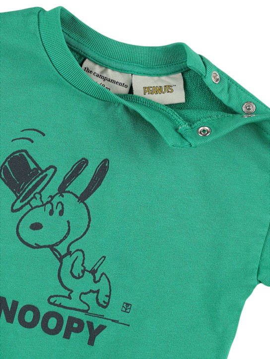 The Campamento: コットンスウェットシャツ - グリーン - kids-girls_1 | Luisa Via Roma