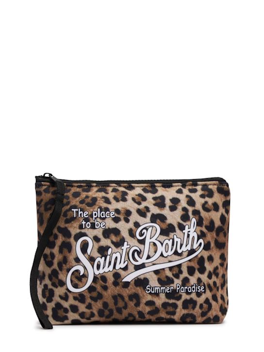 Mc2 Saint Barth: Busta leopard con logo - kids-girls_0 | Luisa Via Roma