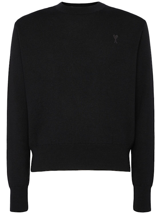 AMI Paris: ADC wool knit sweater - men_0 | Luisa Via Roma