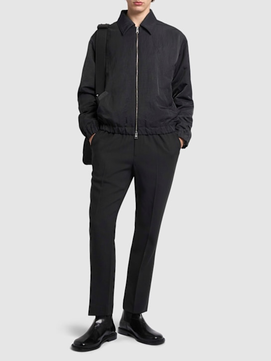 AMI Paris: Canvas zip jacket - men_1 | Luisa Via Roma