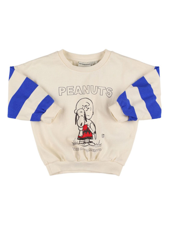 The Campamento: コットンスウェットシャツ - ホワイト/ブルー - kids-girls_0 | Luisa Via Roma