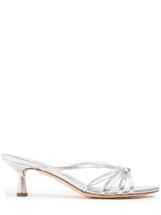 55mm Abby metallic leather sandals