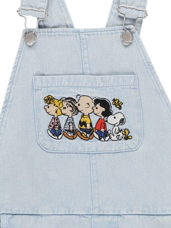 The Campamento: コットンデニムオーバーオール - ライトブルー - kids-girls_1 | Luisa Via Roma