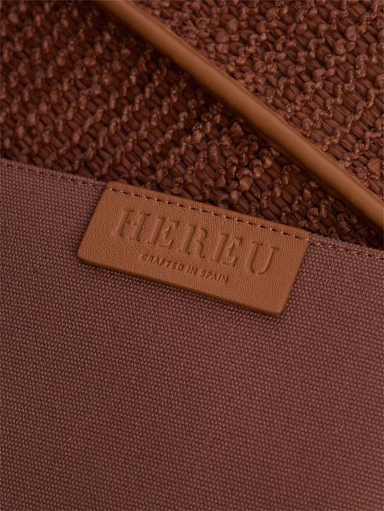 Hereu: Calella raffia tote bag - Tan - women_3 | Luisa Via Roma