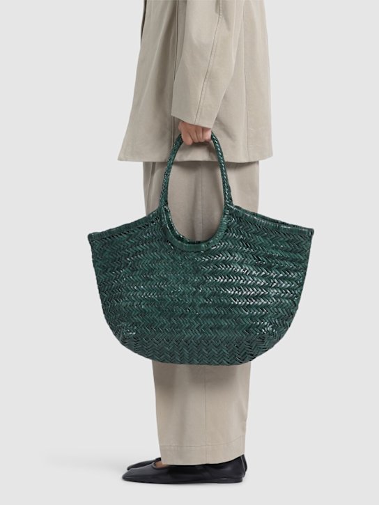 Dragon Diffusion: Big Nantucket woven leather basket bag - women_1 | Luisa Via Roma
