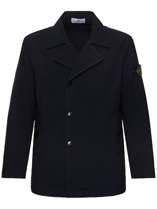 Stone Island: Peacoat doppiopetto - Navy - men_0 | Luisa Via Roma