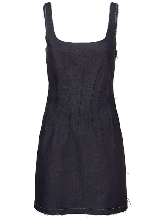 Marni: Denim mini dress - Navy - women_0 | Luisa Via Roma