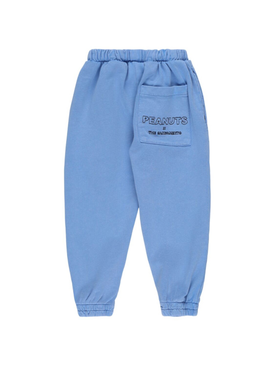 The Campamento: 刺绣棉质运动裤 - 蓝色 - kids-boys_2 | Luisa Via Roma