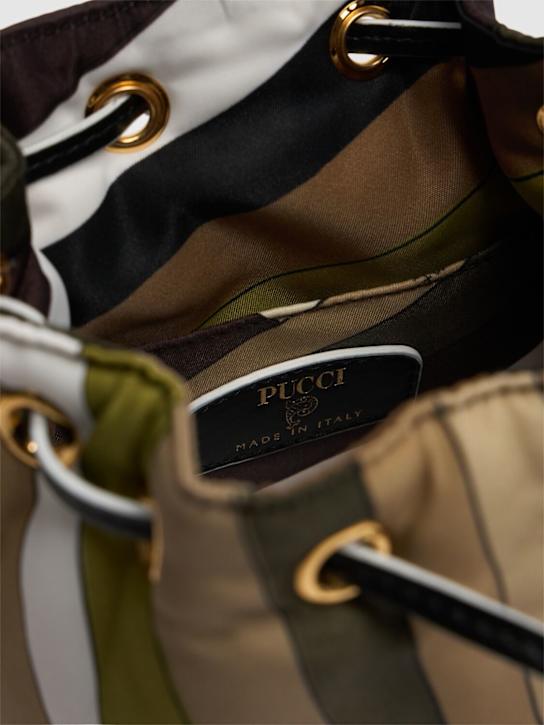 Pucci: Iride nylon bucket bag - Khaki - women_6 | Luisa Via Roma