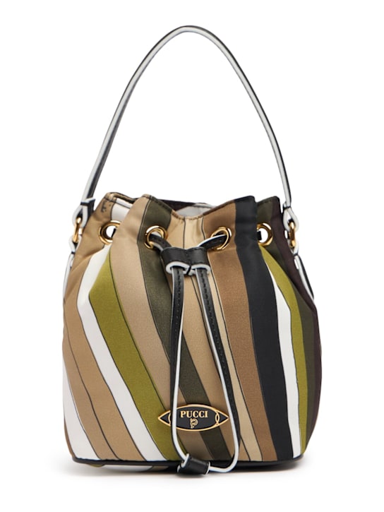 Pucci: Iride nylon bucket bag - Khaki - women_0 | Luisa Via Roma
