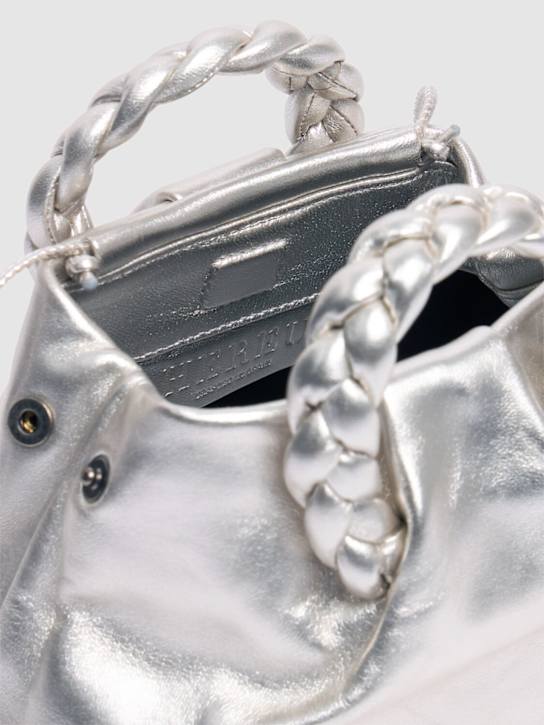 Hereu: LVR Exclusive Bombon metallic bag - Light Silver - women_6 | Luisa Via Roma