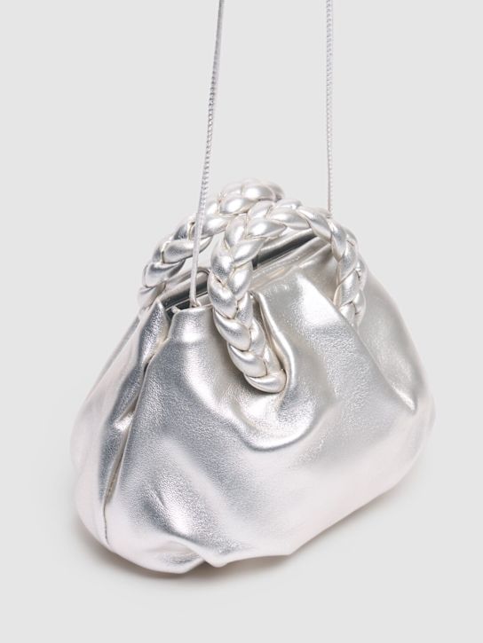 Hereu: LVR Exclusive Bombon metallic bag - Light Silver - women_5 | Luisa Via Roma