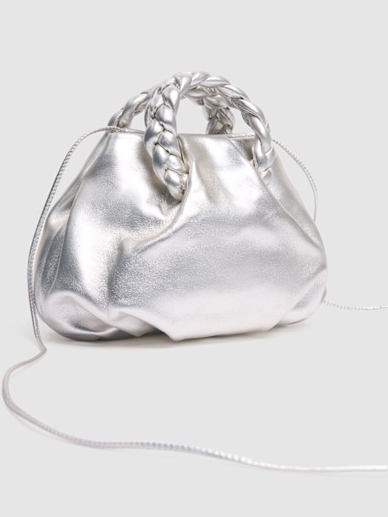 Hereu: LVR Exclusive Bombon metallic bag - Light Silver - women_3 | Luisa Via Roma