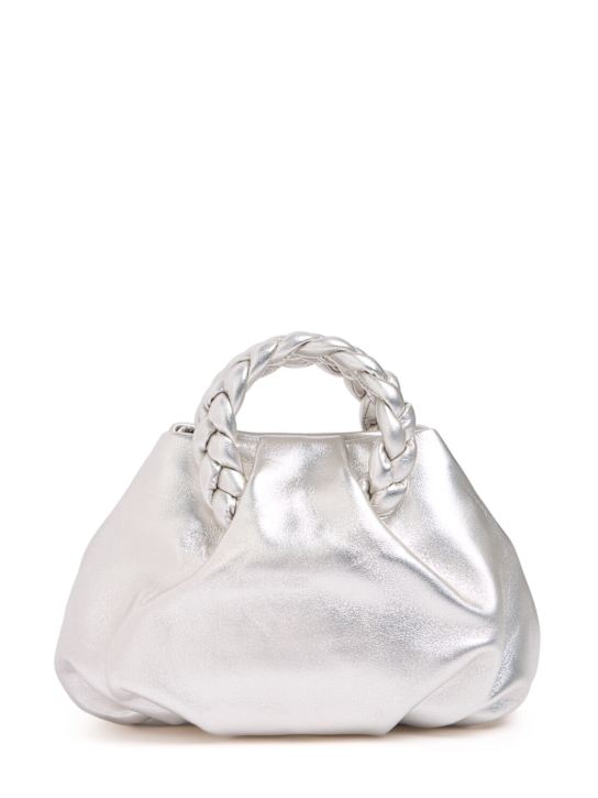 Hereu: LVR Exclusive Bombon metallic bag - Light Silver - women_0 | Luisa Via Roma