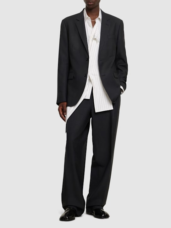 Maison Margiela: Wool & mohair pants - men_1 | Luisa Via Roma