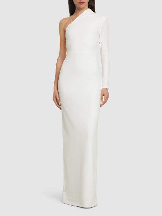 Solace London: Joana crepe knit maxi dress - women_1 | Luisa Via Roma