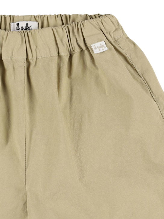 Il Gufo: Printed shirt & cotton blend shorts - Beige - kids-boys_2 | Luisa Via Roma