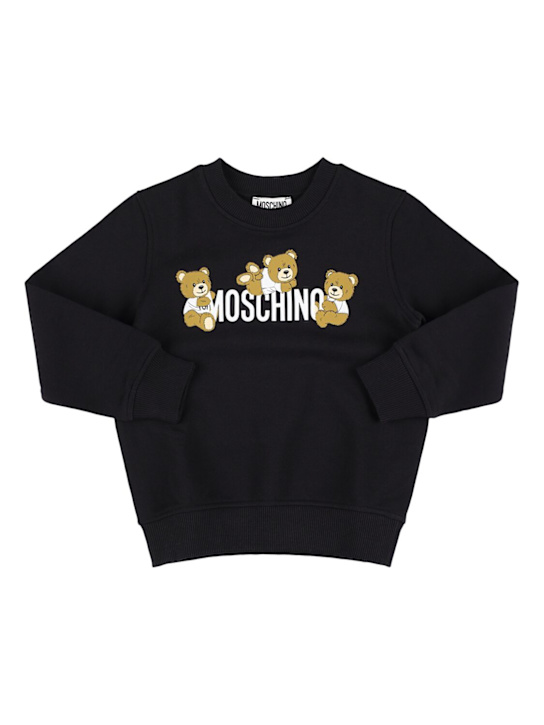 Moschino: コットンスウェットシャツ - kids-girls_0 | Luisa Via Roma