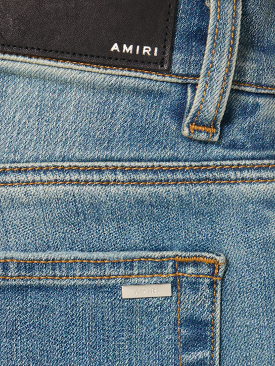 Amiri: 15cm tapered MX1 cotton denim jeans - Blue - men_4 | Luisa Via Roma
