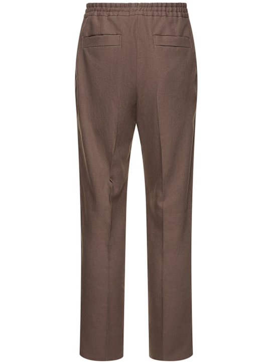 Zegna: Oasi linen pants - Faggio - men_3 | Luisa Via Roma