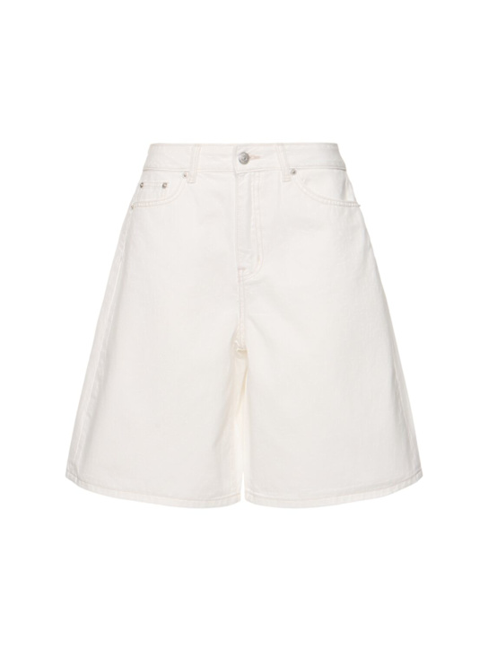 Dunst: Relaxed denim Bermuda shorts - women_0 | Luisa Via Roma