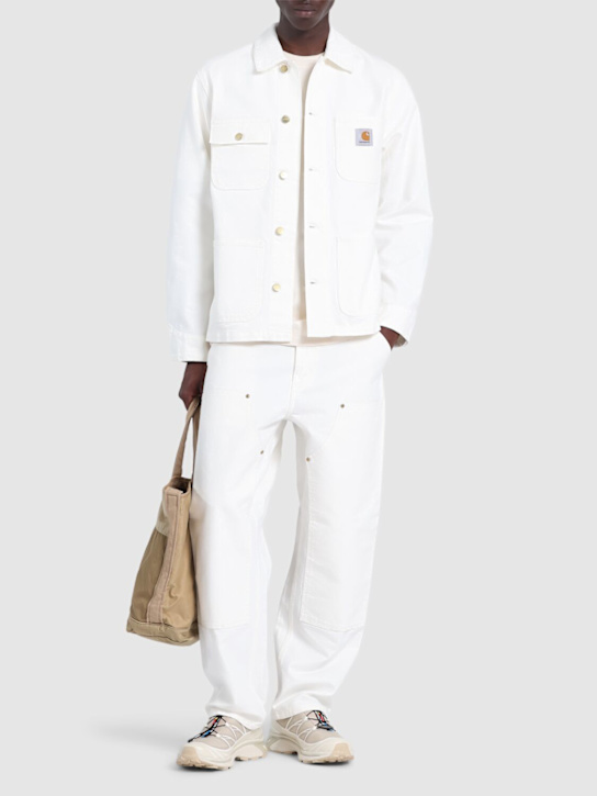 Carhartt WIP: L32 Double knee organic cotton jeans - Wax Rinsed - men_1 | Luisa Via Roma