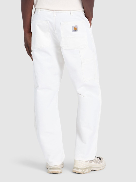 Carhartt WIP: L32 Double knee organic cotton jeans - Wax Rinsed - men_2 | Luisa Via Roma