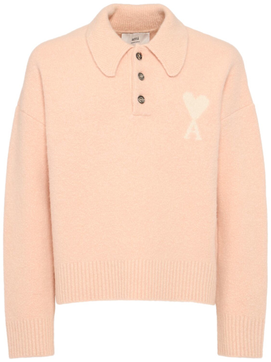 AMI Paris: Strickpullover aus Alpakamischung „ADC Nuage“ - men_0 | Luisa Via Roma