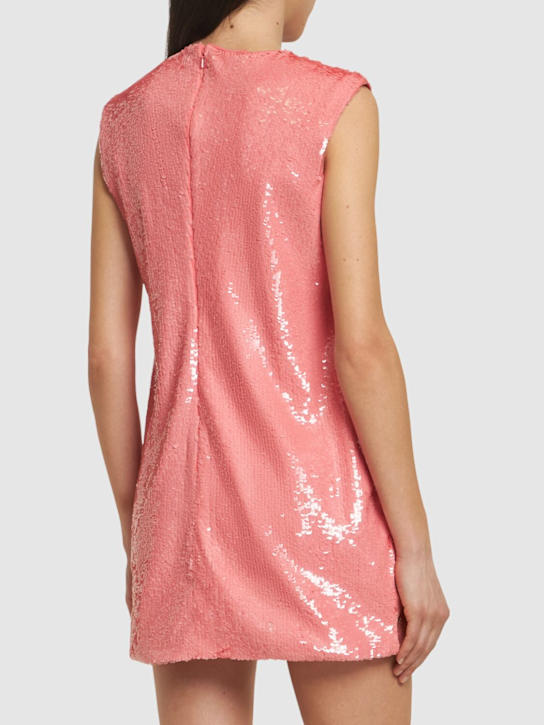 JW Anderson: Mini-Etuikleid mit Pailletten - Rosa - women_2 | Luisa Via Roma