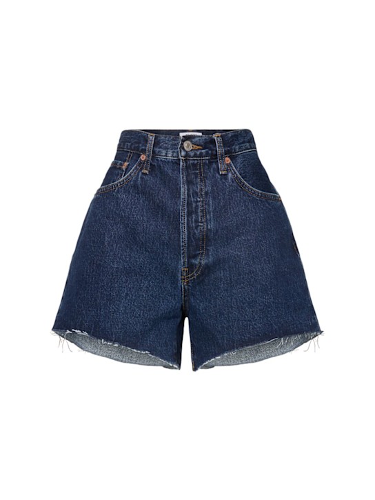 RE/DONE: 90s low slung denim shorts - women_0 | Luisa Via Roma