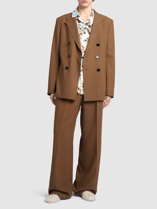 AMI Paris: Printed short sleeve shirt - men_1 | Luisa Via Roma