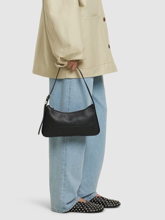 Marni: Dot leather shoulder bag - Black - women_1 | Luisa Via Roma