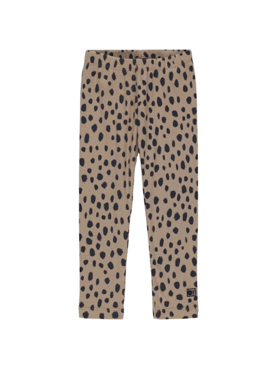 Liewood: Legging en jersey de coton mélangé imprimé léopard - Multicolore - kids-girls_0 | Luisa Via Roma
