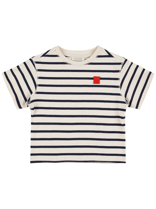 Liewood: T-Shirt aus Baumwollmischjersey mit Streifen - Bunt - kids-boys_0 | Luisa Via Roma