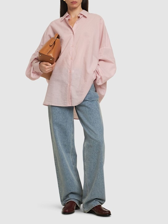 Dries Van Noten: Casia striped poplin shirt - women_1 | Luisa Via Roma