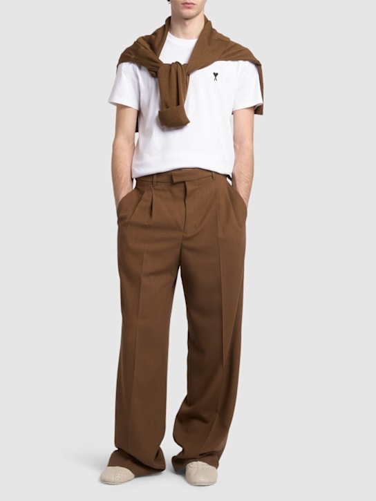 AMI Paris: ADC cotton jersey t-shirt - men_1 | Luisa Via Roma