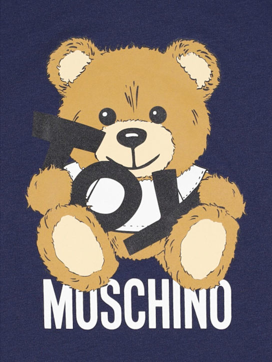 Moschino: Printed cotton jersey t-shirt - kids-boys_1 | Luisa Via Roma
