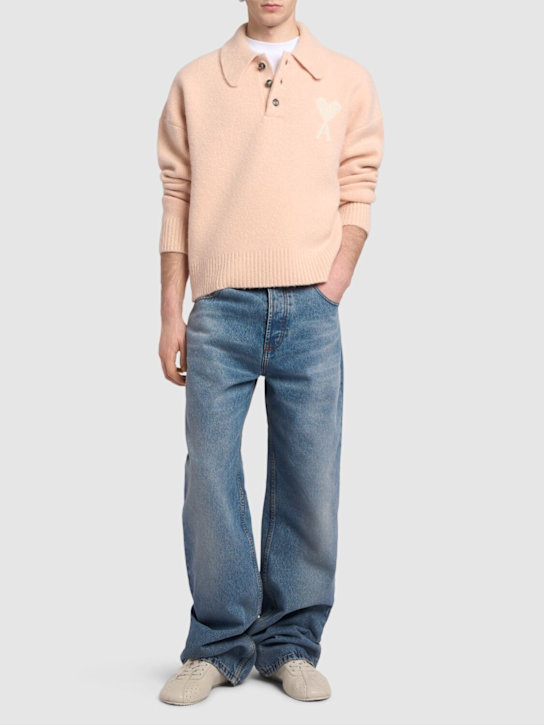 AMI Paris: Strickpullover aus Alpakamischung „ADC Nuage“ - men_1 | Luisa Via Roma