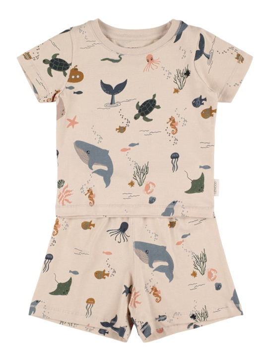 Liewood: 海柄 コットンブレンドジャージーパジャマセット - kids-boys_0 | Luisa Via Roma