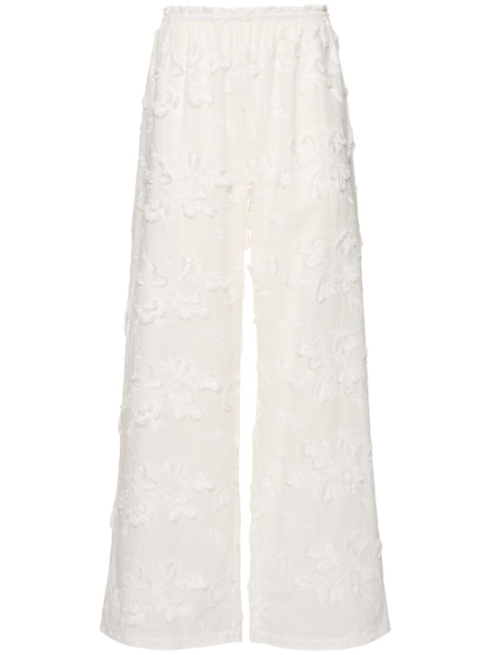 The Garment: Jewell embroidered cotton pants - women_0 | Luisa Via Roma