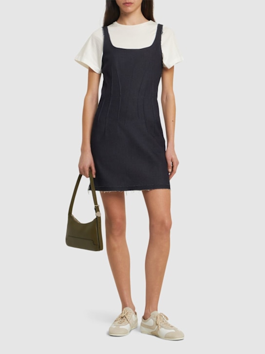Marni: Denim mini dress - Navy - women_1 | Luisa Via Roma