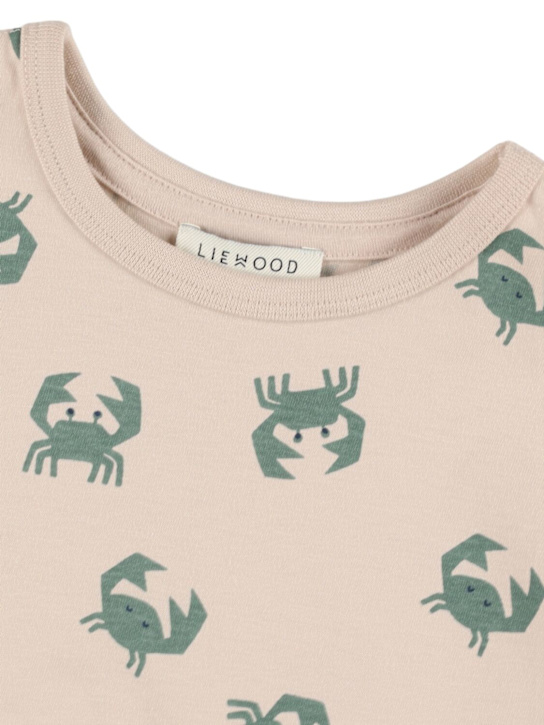 Liewood: Crab printed cotton jersey t-shirt - Multicolor - kids-boys_1 | Luisa Via Roma