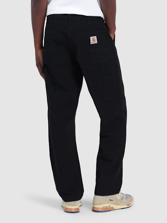 Carhartt WIP: L32 Double knee organic cotton jeans - Black - men_2 | Luisa Via Roma