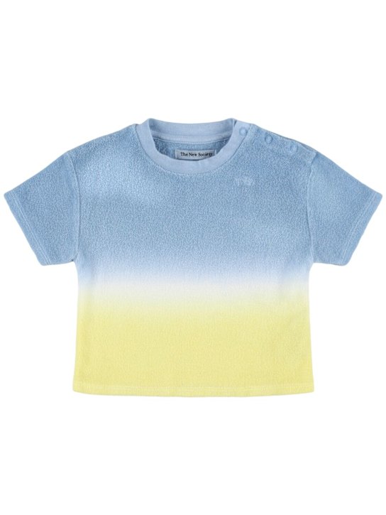 The New Society: Camiseta de algodón estampada - Amarillo/Azul - kids-boys_0 | Luisa Via Roma